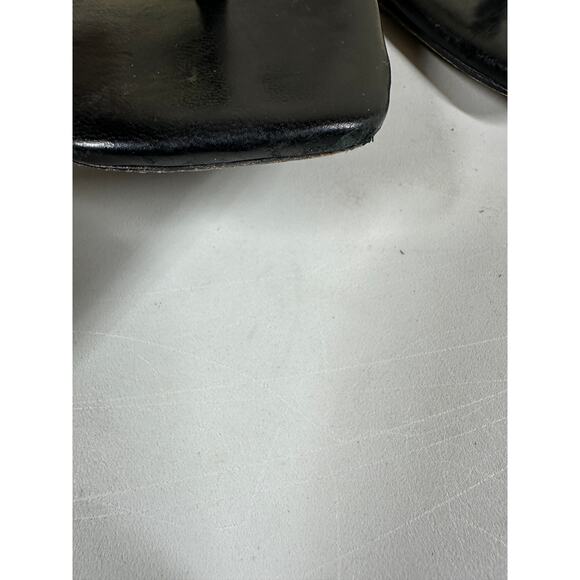 Tory Burch Block T Heel Strappy Sandals size 6.5 Black - Picture 5 of 8